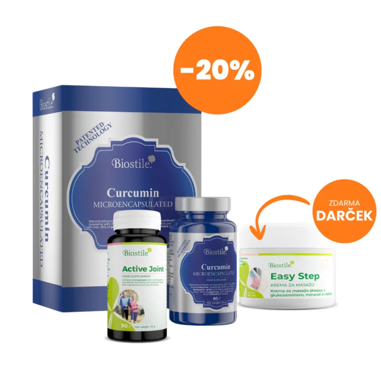 BMT® Kurkumín MIKROENKAPSULOVANÝ + Active Joint (-20%) + DARČEK Easy Step