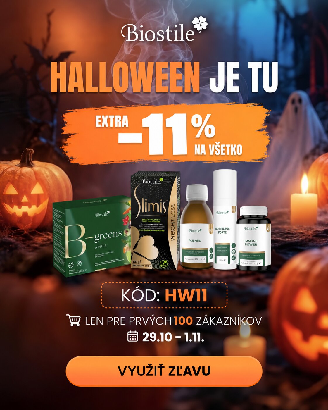 Biostilejeva halloween akcija z 11